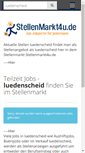 Mobile Screenshot of luedenscheid.stellenmarkt4u.de